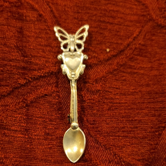 Lang Sterling Spoon Brooch - Picture 1 of 5